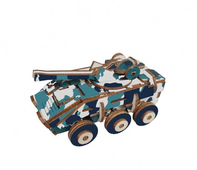 Dřevěné 3D puzzle Obrněné vozidlo