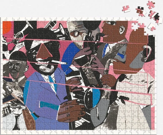 Oboustranné puzzle Romare Bearden x DreamYard 500 dílků