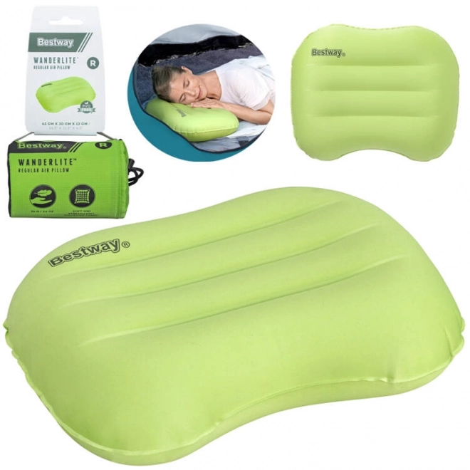Nafukovací cestovní polštář Bestway WanderLite zelený