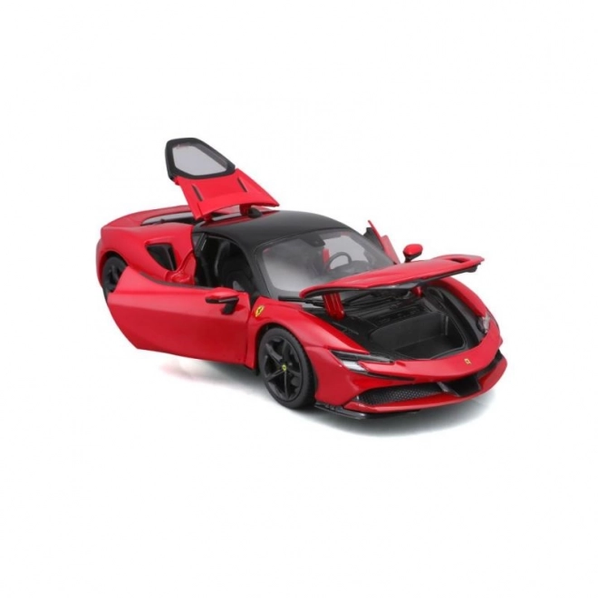 Kovový model Ferrari SF90 Stradale červený 1:18