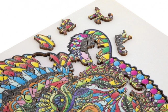 Moxy obrysové puzzle tygr 130 dílků