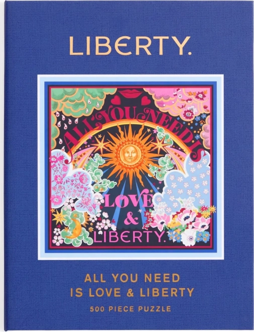 Čtvercové puzzle GALISON Liberty: Všechno, co potřebuješ, je láska 500 dílků