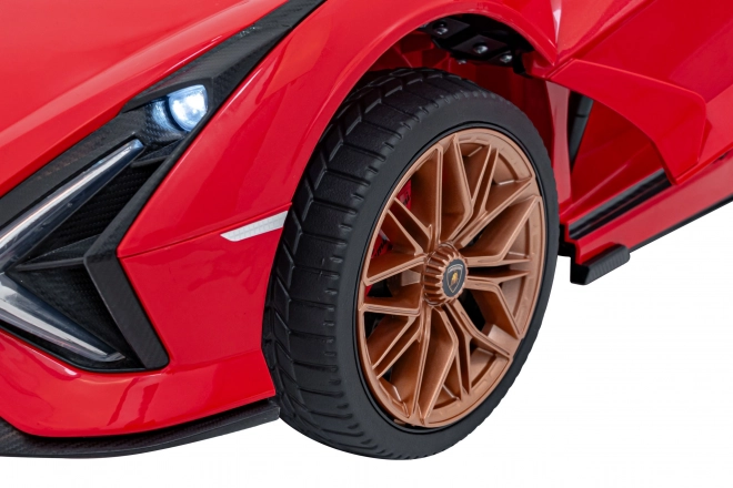 Lamborghini SIAN dětské auto na baterii s ovladačem – Červené