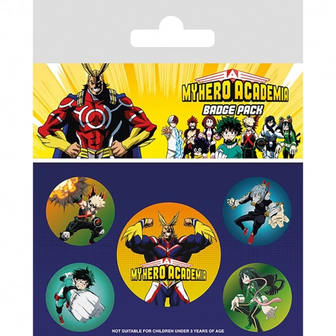Sada odznaků My Hero Academia (5 ks)
