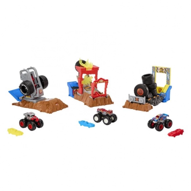 Hot Wheels Monster trucks aréna - závodní výzva herní set HNB87 – HW Tiger Shark