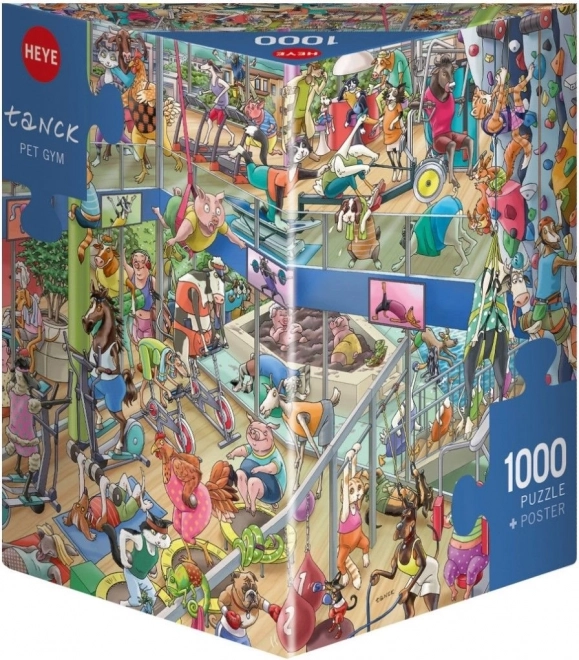 Puzzle zvířecí tělocvična 1000 dílků