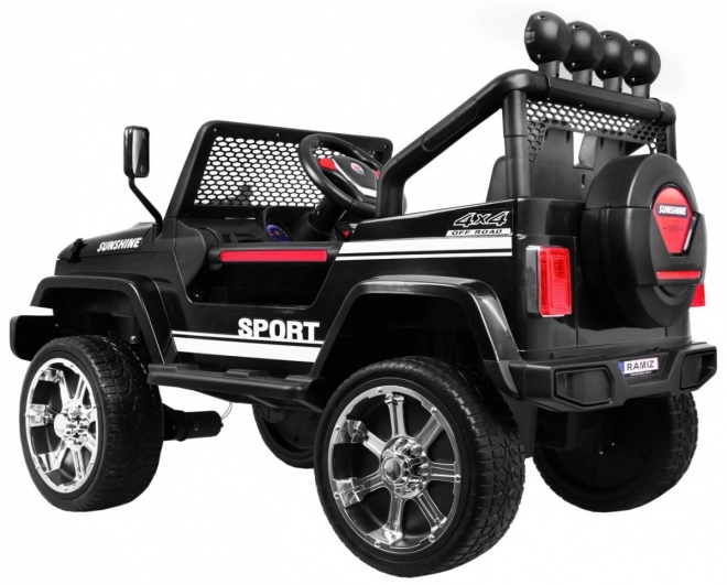 Dětské elektrické auto Raptor Drifter černé s dálkovým ovladačem a pohonem 4x4