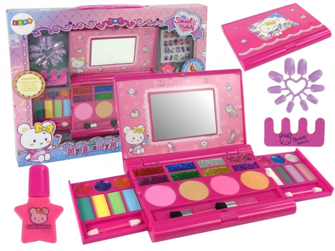 Beauty Kit Glitter Palette Nail Lacquer Nálepky