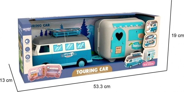 Woopie Karavan XL pro panenky Kempingová sada s přívěsem