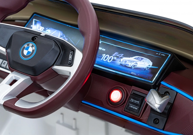 Dětské auto na baterii BMW i4 – Bílé