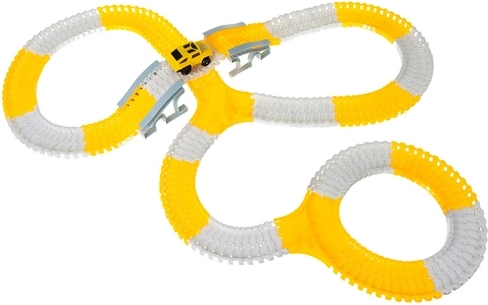 Flexibilní, zacvakávací trať pro nekonečné konfigurace