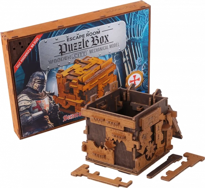 Dřevěné puzzle box úniková hra 149 dílků