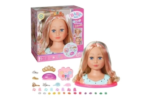 Starší sestřička BABY born česací hlava s paletkou make-upu