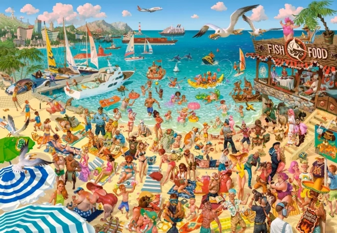 Castorland puzzle Art Collection: Zábava u moře 1000 dílků