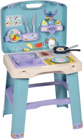 Dětská mobilní kuchyňka SMOBY STITCH – kuchyňka ve kufříku