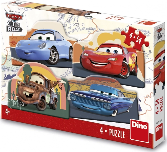 Puzzle Disney Pixar Auta 4x54 dílků