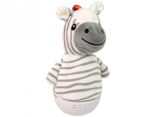 Dětská houpací zebra s lampičkou a melodií