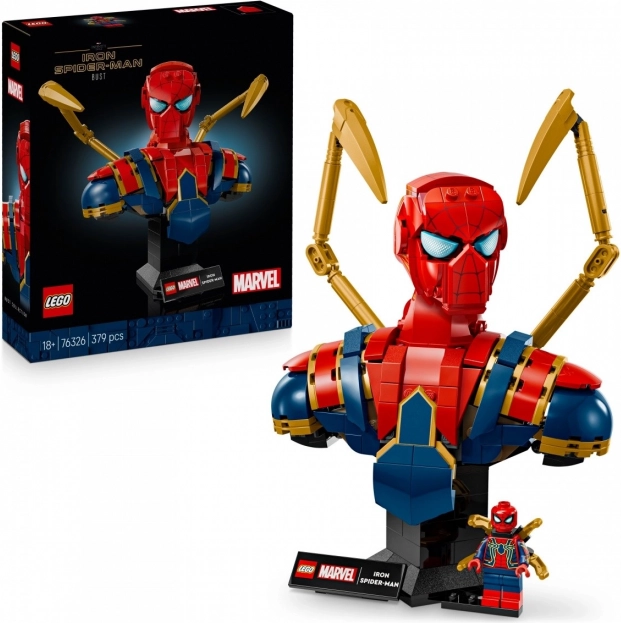 Kolekcionářská Poprsí Iron Spider-Mana LEGO Super Heroes