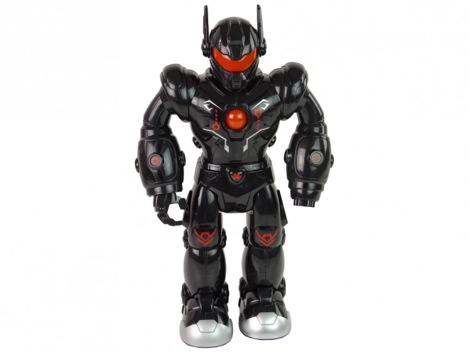 Interaktivní robot chodí Zvuk Světla Černá