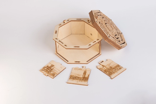 3D Dřevěná hlavolamová skříňka Secret Maze