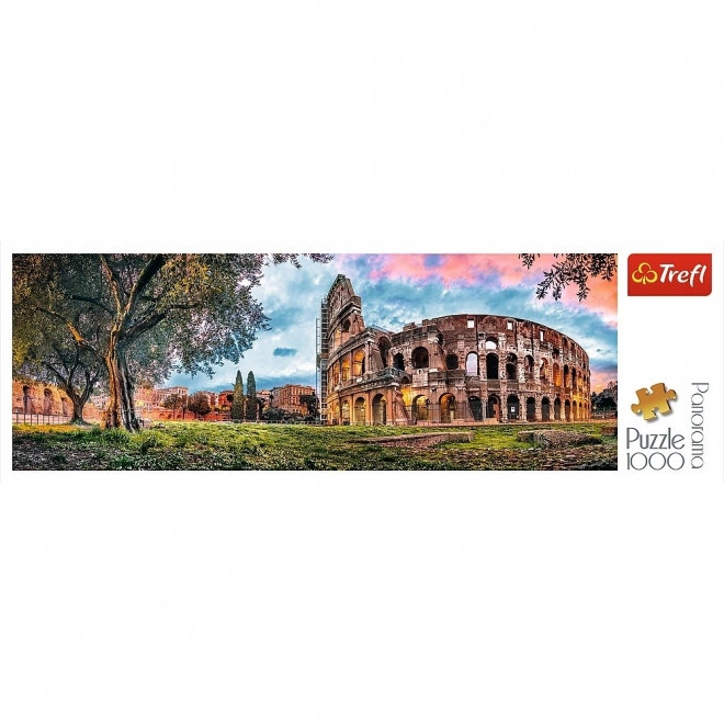 TREFL Panoramatické puzzle Koloseum za úsvitu 1000 dílků