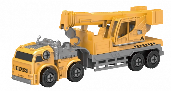 Transformující se nákladní automobil jeřáb - robot