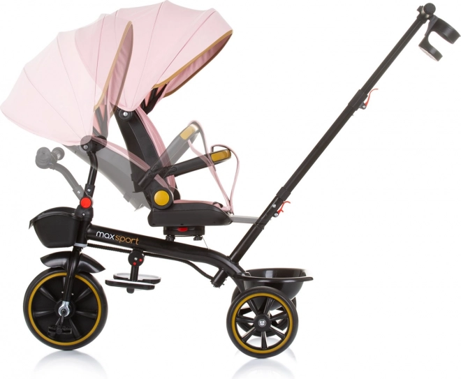 Tříkolka se stříškou Max Sport 2v1 Flamingo