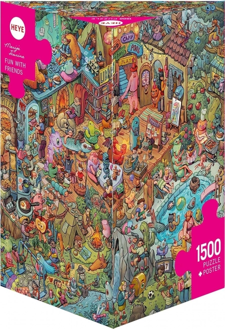 HEYE Puzzle Zábava s přáteli 1500 dílků