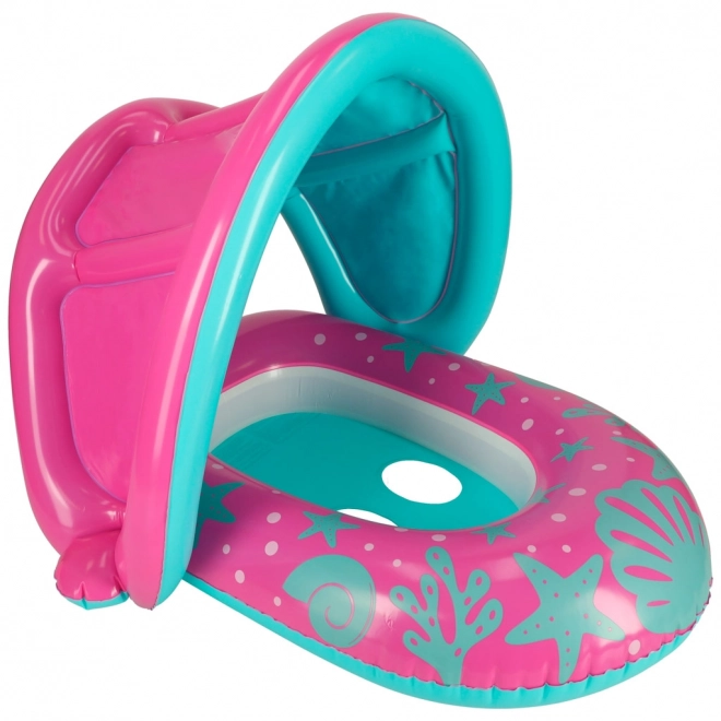 BESTWAY 34091 Dětský nafukovací člun se sedátkem a stříškou růžový 1-2 roky 18 kg
