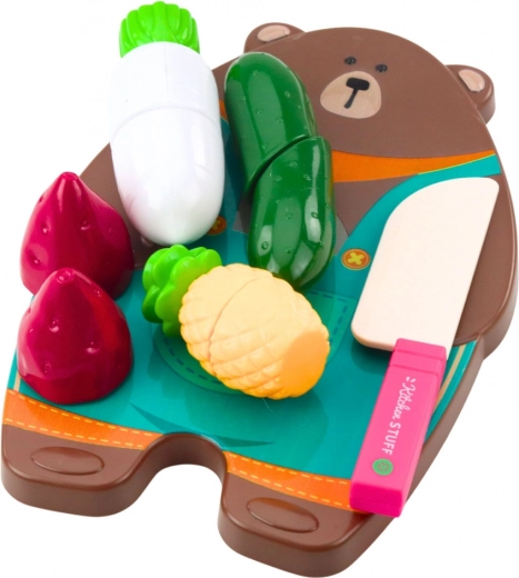 Barevná sada zeleniny pro učení a hru