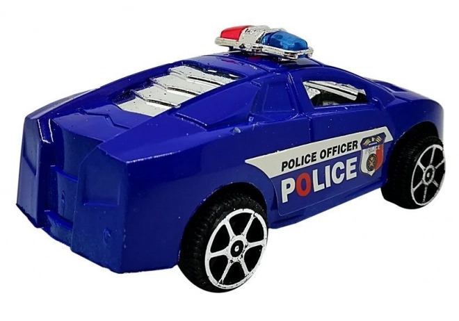Sada policejních autíček se setrvačníkem 6 ks