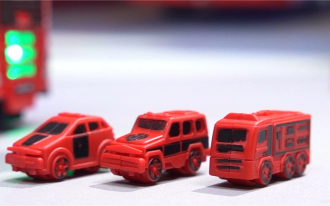 Interaktivní Hasičské Auto s Pohyblivým Žebříkem