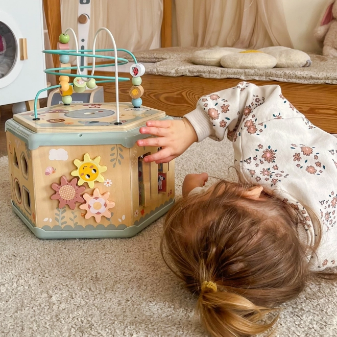 Interaktivní dřevěný šestiúhelník Montessori TOOKY TOY