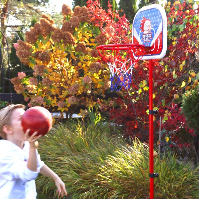 Sada na basketbal WOOPIE se stojanem a míčem