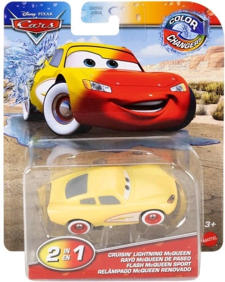 Pojízdné Auta s funkcí změny barvy Cruisin McQueen