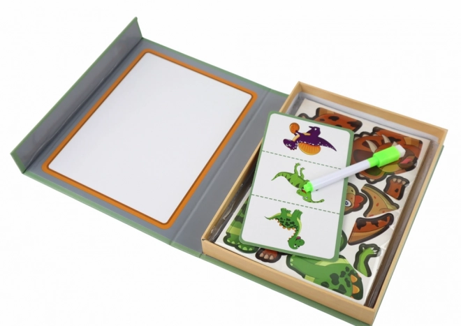 Edukativní Magnetické Puzzle S Motivem Dinosauři