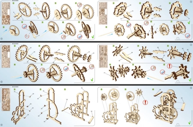 Mechanická 3D puzzle Dynamometr UGEARS