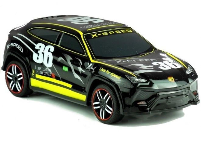 Dálkově ovládané sportovní auto Pilot R/C – černé
