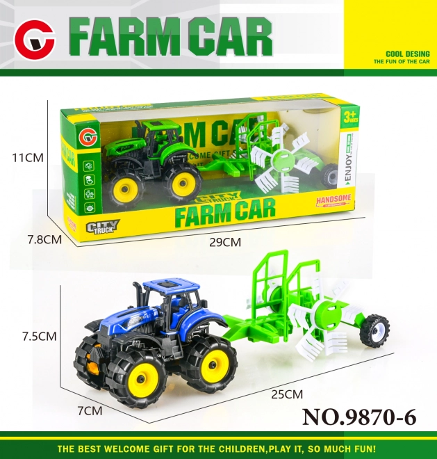 Traktor na setrvačník s přívěsem