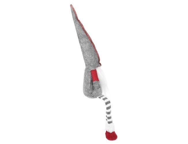 Vánoční sedící skřítek 50 cm – Šedý