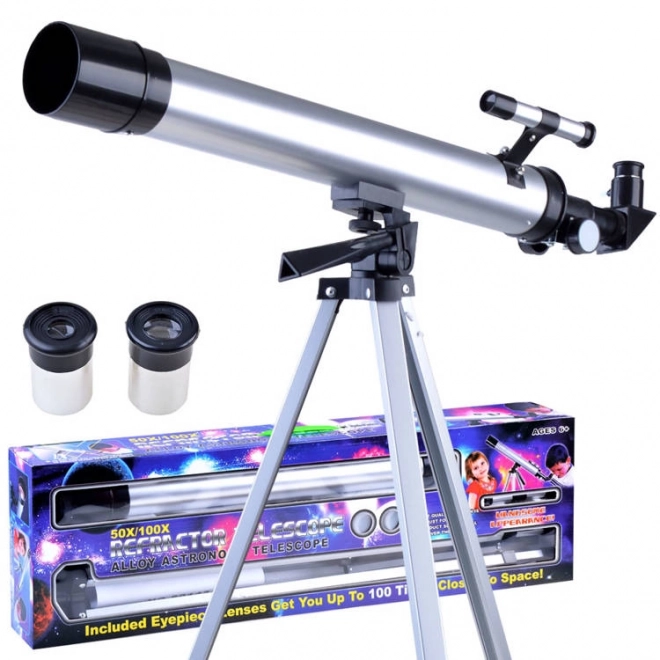 Teleskop na stativu s 60x 100x zoomem