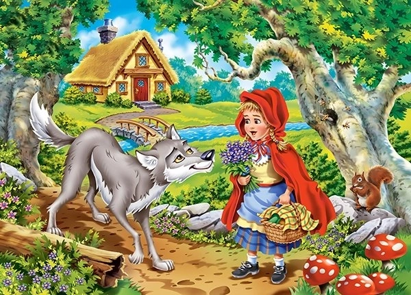 Puzzle 60 dílků červená karkulka