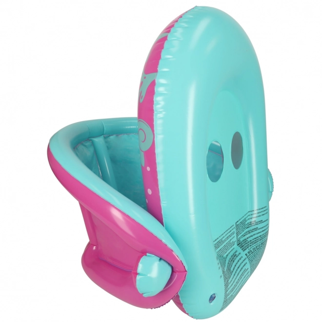 BESTWAY 34091 Dětský nafukovací člun se sedátkem a stříškou růžový 1-2 roky 18 kg