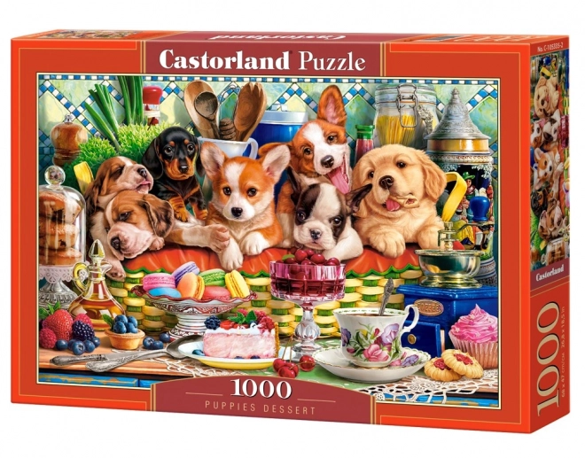 Puzzle 1000 kusů Štěněčí dezert