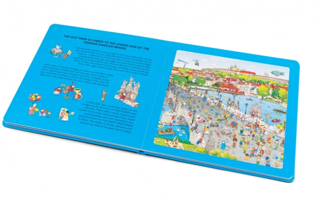 Průvodce Prahou: Puzzle, Omalovánky a Kvízy pro děti