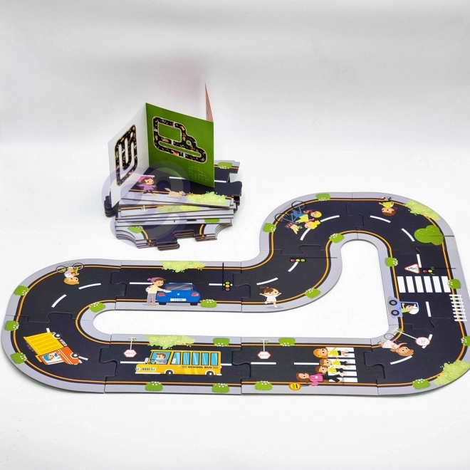 Tooky Toy Autopáska Puzzle