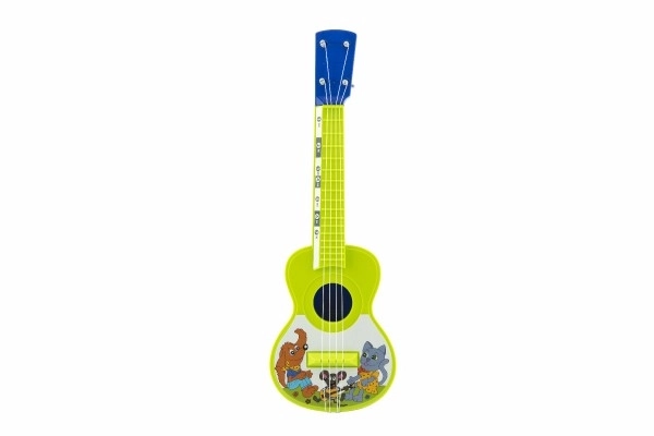 Plastové ukulele se zvířátky 40 cm s trsátkem