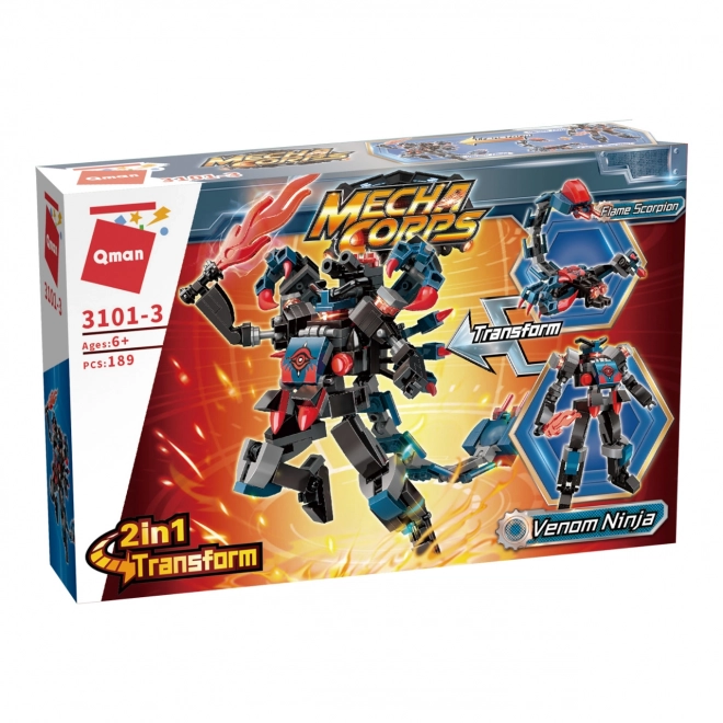 Qman MechaCorps 3101-3 Venom Ninja 2v1