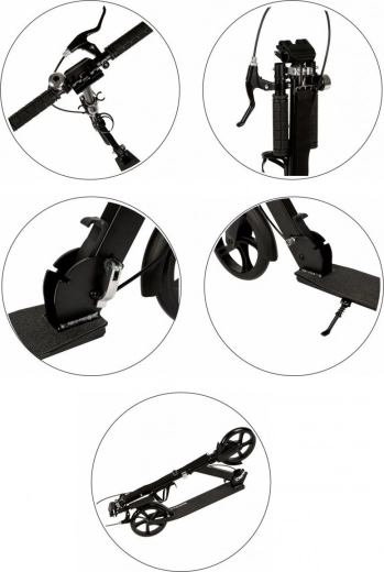 Dvojitý brzdný systém a skládací rám