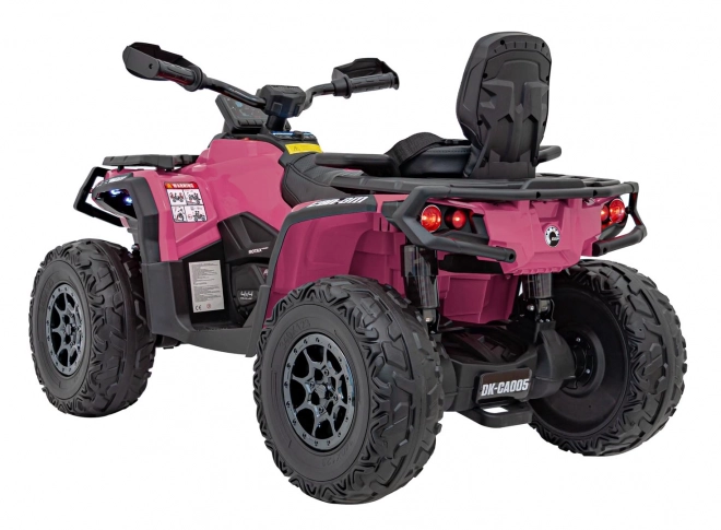 Růžový čtyřkolka Can-Am Outlander ATV